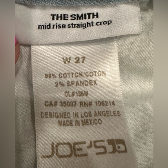 Joe’s, The Smith Mid Rise Straight Crop Jeans - Picture 4 of 7